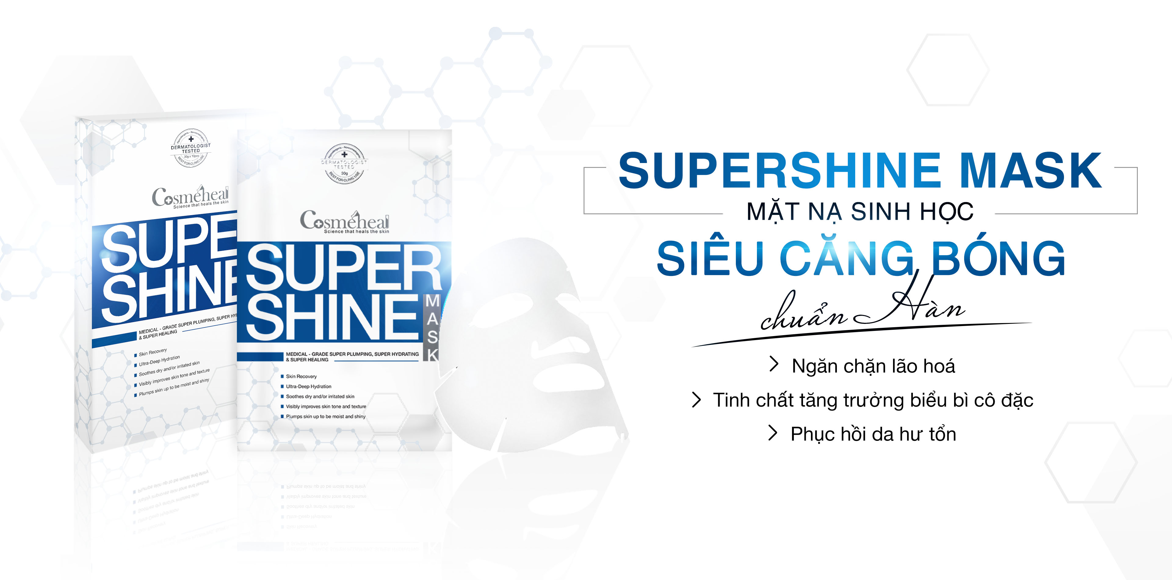 Mặt nạ căng bóng da Super Shine Cosmeheal